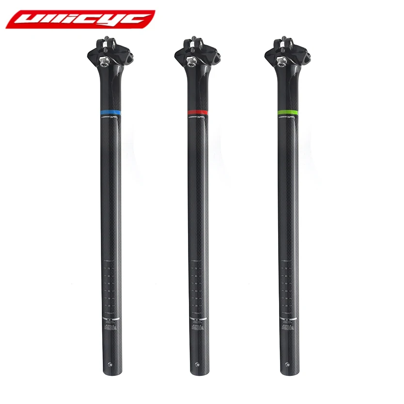 

Ullicyc Bicycle SeatPost Mountain/Road Bike 3K Full Carbon Fiber Seatposts Seat tube 27.2/30.8/31.6/33.9/34.9*350/400mm SZG26