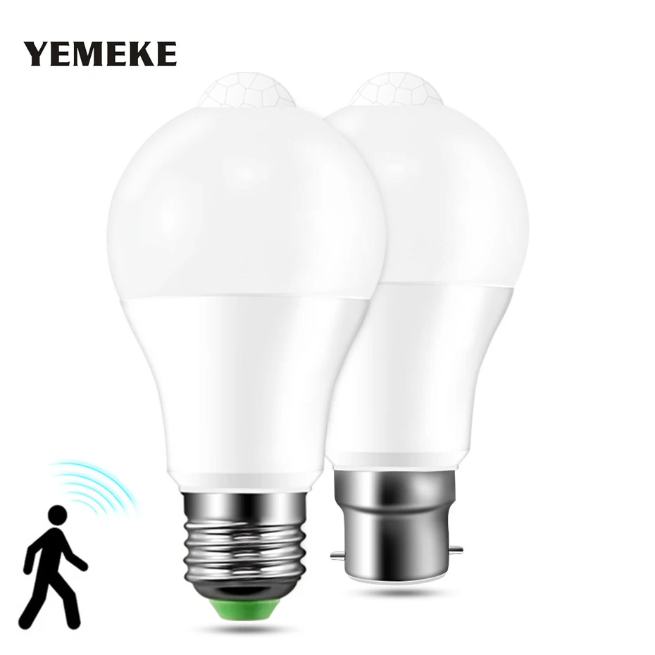 New Led Lamp E27 B22 12w 18w 220v Smart Pir Motion Sensor New Led Lamp E27 B22 12w 18w 220v Smart Pir Motion Sensor Bulb Le Lights With Induction Stair Lighting