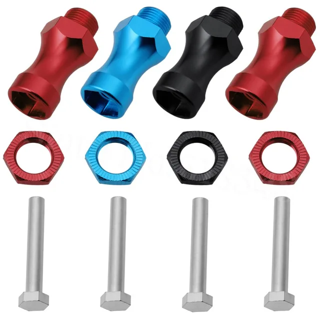 Special Offers 4-Pack Aluminum 12mm To 17mm Wheel Extension Hex Drive Hub Adapter Widener For 1/10 RC Model Car Parts Special Offers 4-Pack Aluminum 12mm To 17mm Wheel Extension Hex Drive Hub Adapter Widener For 1/10 RC Model Car Parts