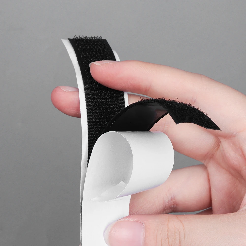 

1Meter Durable Hook and Loop Fastener Tape Magic Nylon Sticker Adhesive Strap Loop Disks Velcro Cable Tie Gadget