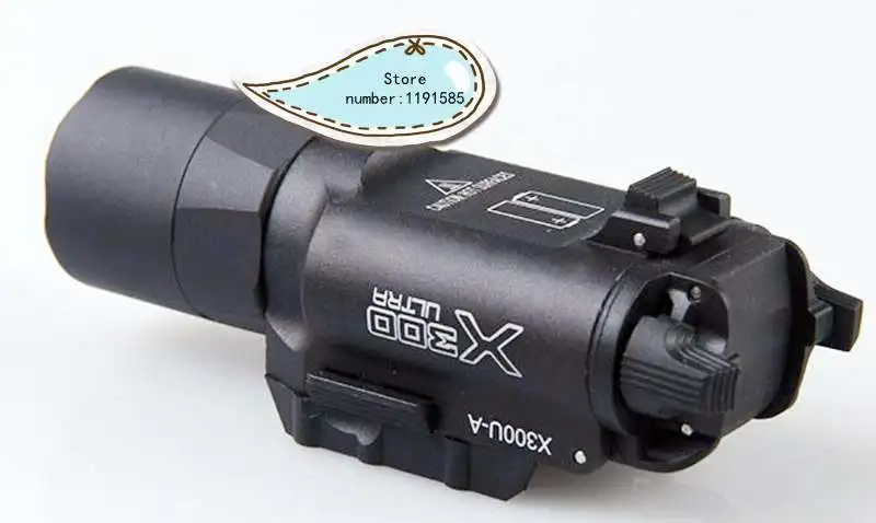 Тактический X300 ультра пистолет фонарь для ружья X300U высокий выход фонарик подходит 20 мм Пикатинни Weaver Rail