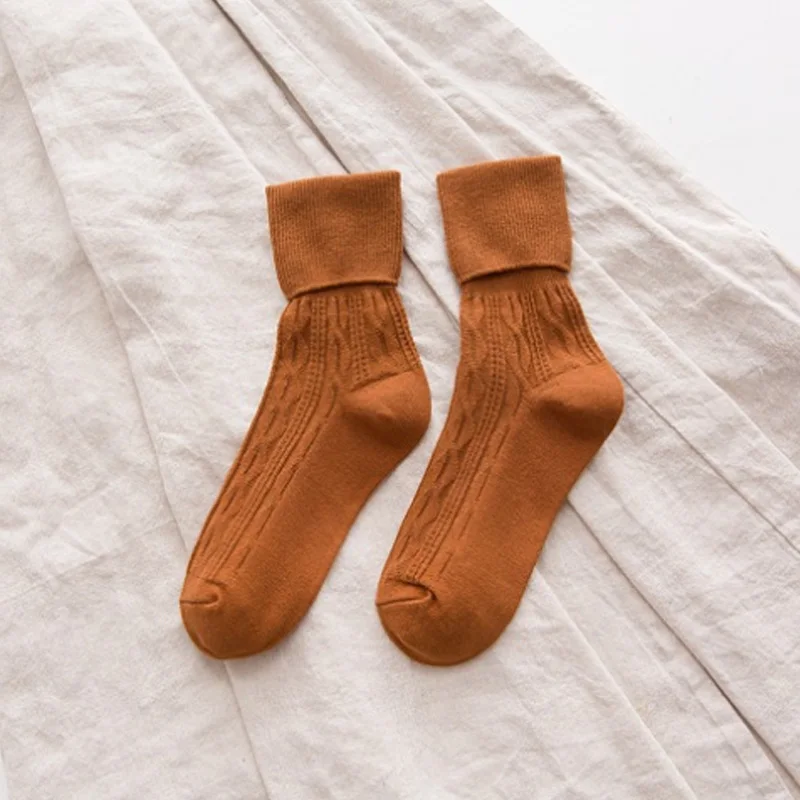 Повседневные теплые толстые хлопковые носки для мужчин и женщин; модные модельные носки - Цвет: 09
