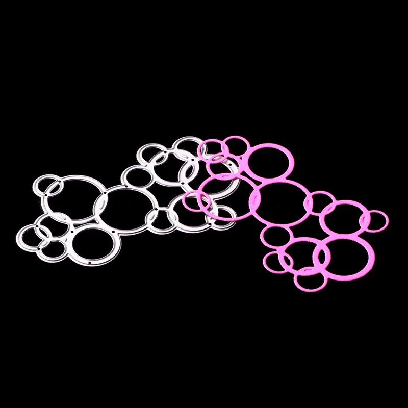  Chain Circle Cutting Dies For Scrapbooking Decor Paper Card Festival Invitation Steel Stencil Mold  - 32891390931