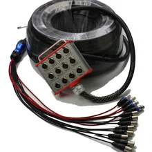 Высокое качество аудио 12 каналов 8 отправляет/4 возврата Змеиный кабель с цветным кодом 10 метров