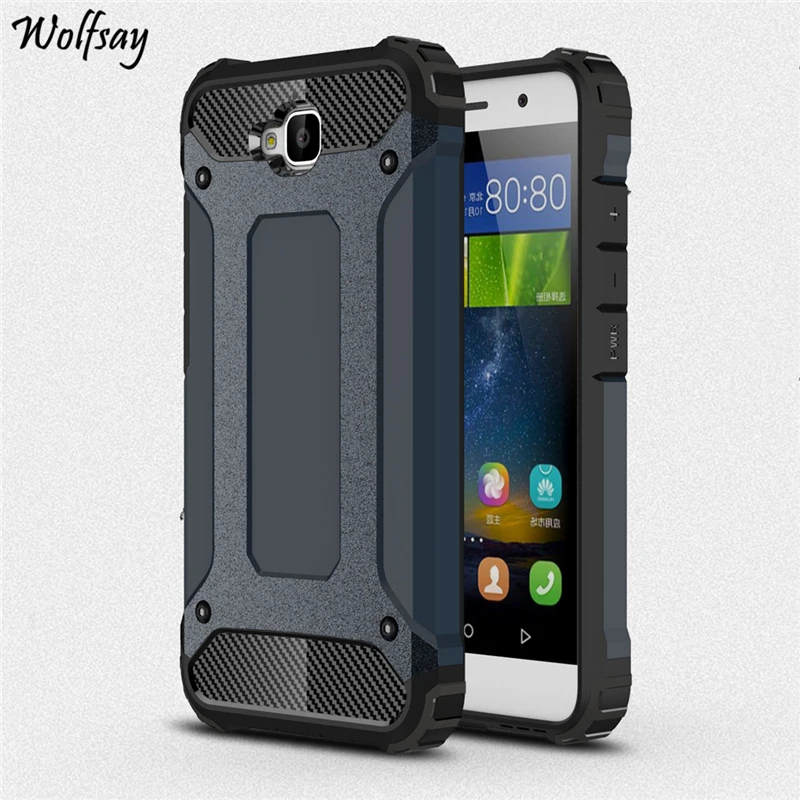 

Case For Huawei Y6 Pro Slim Armor Anti-Shock Silicone Rugged Rubber Hybrid Hard PC Phone Case For Huawei Y6 Pro Enjoy 5 Cover