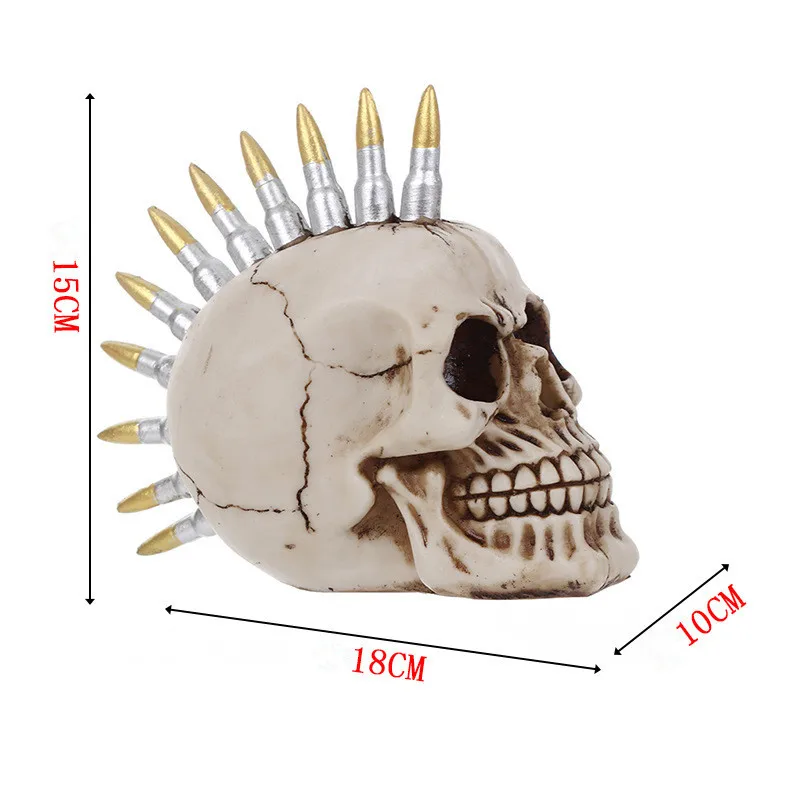 

Creative Resin Craft Skull Statue&Sculpture Ornament Home Decoration Accessories Ornaments Resin Skull Fashion Bar Decoration