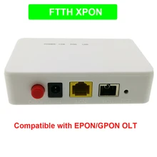 10 шт. XPON волоконное устройство для пользователя сбоку ONU 1GE GPON EPON 1 порт с оптическим сетевым блоком и оптическим сетевым окончанием 1G RJ45 OLT 1,25G Gpon набор микросхем для ZTE включает источник питания