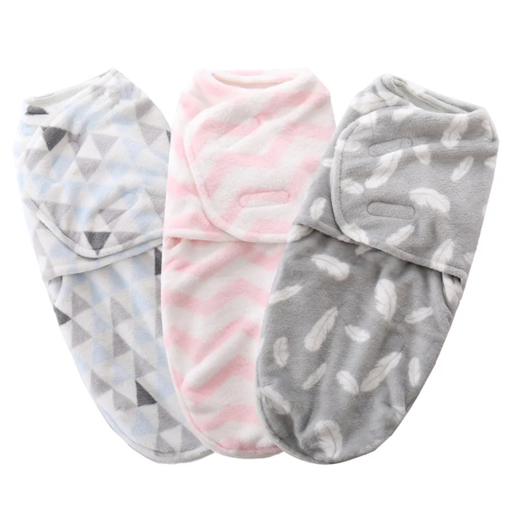 

Soft Coral Velvet Baby Blankets Kids Hooded Bathing Towel Sleeping Bag Lovely Baby Swaddle Wrap Bathrobe Photography Prop 0-6M