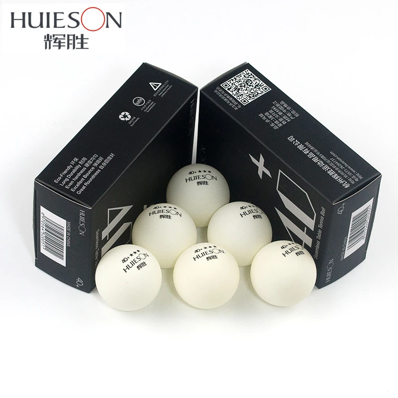 Huieson 6Pcs/Pack Seamless Plastic Table Tennis Balls 40+ 2.8g New Poly