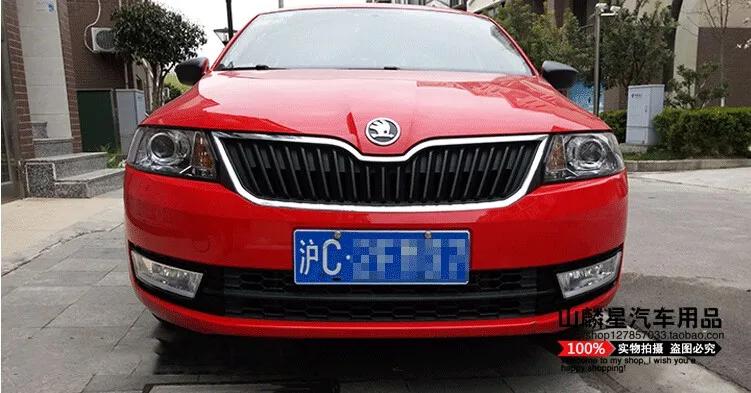 12 В 6000 К светодиодный DRL Дневной ходовой светильник для Skoda Rapid противотуманная фара рамка противотуманный светильник для стайлинга автомобилей