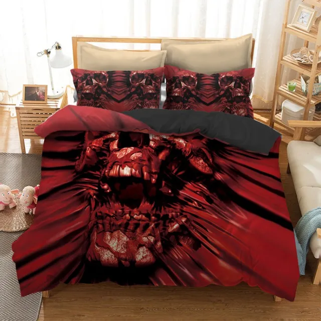 Fanaijia 3pcs Skull Bedding Set King Size Bohemian Print Duvet Fanaijia 3pcs Skull Bedding Set King Size Bohemian Print Duvet Cover With Pillowcase Au