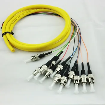 

10 Pieces 12 Cords 1.5 Meter ST UPC SM Single Mode 9/125 Bundles Optical Fiber Pigtail