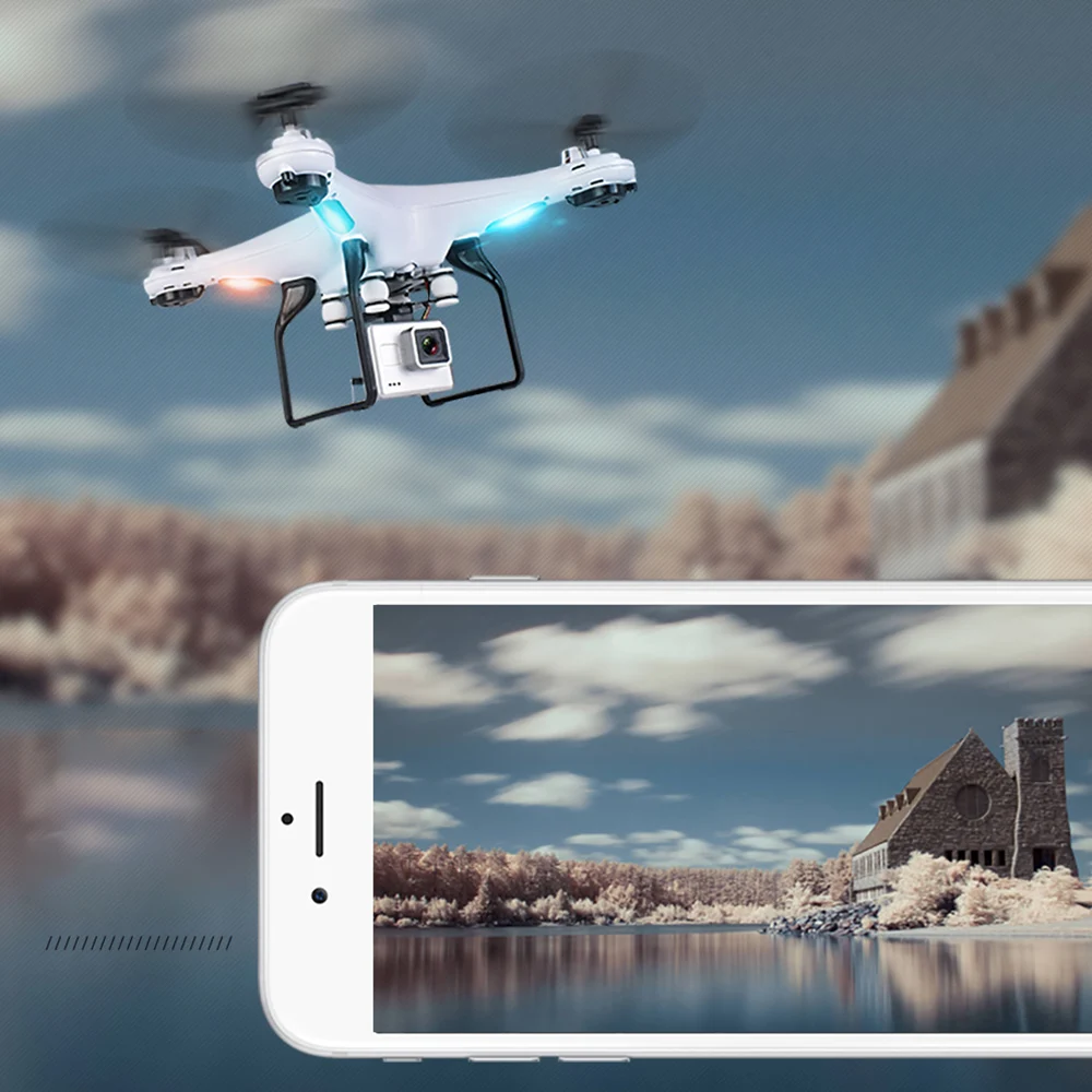 2,4 ГГц SG-600 0.3MP Дрон HD 1080 P/720 P HD широкоугольный 120 метров пульт дистанционного управления Самолет один ключ возврат RC Квадрокоптер