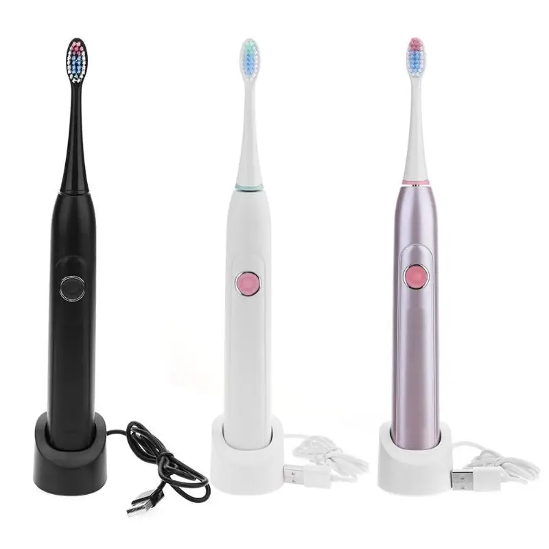 

Smart Sonic Electric Toothbrush IPX7 Waterproof Ultrasonic Whitening Brush Toothbrush 31000 Times/Min 3colors
