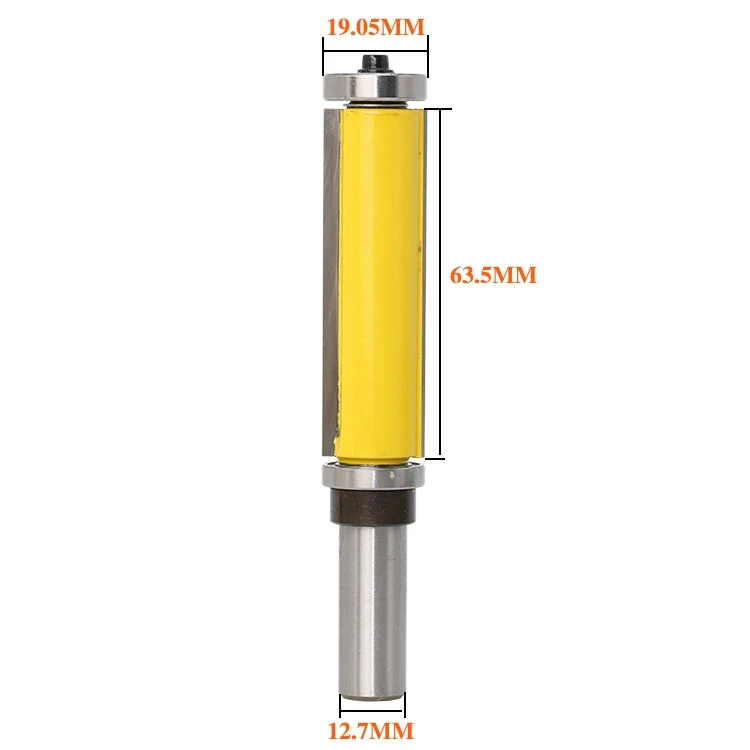1 шт. 1/" хвостовик шаблон/отделка маршрутизатор бит маршрутизации резаки. Особенности: верхние и нижние шариковые подшипники, инструмент для деревообработки