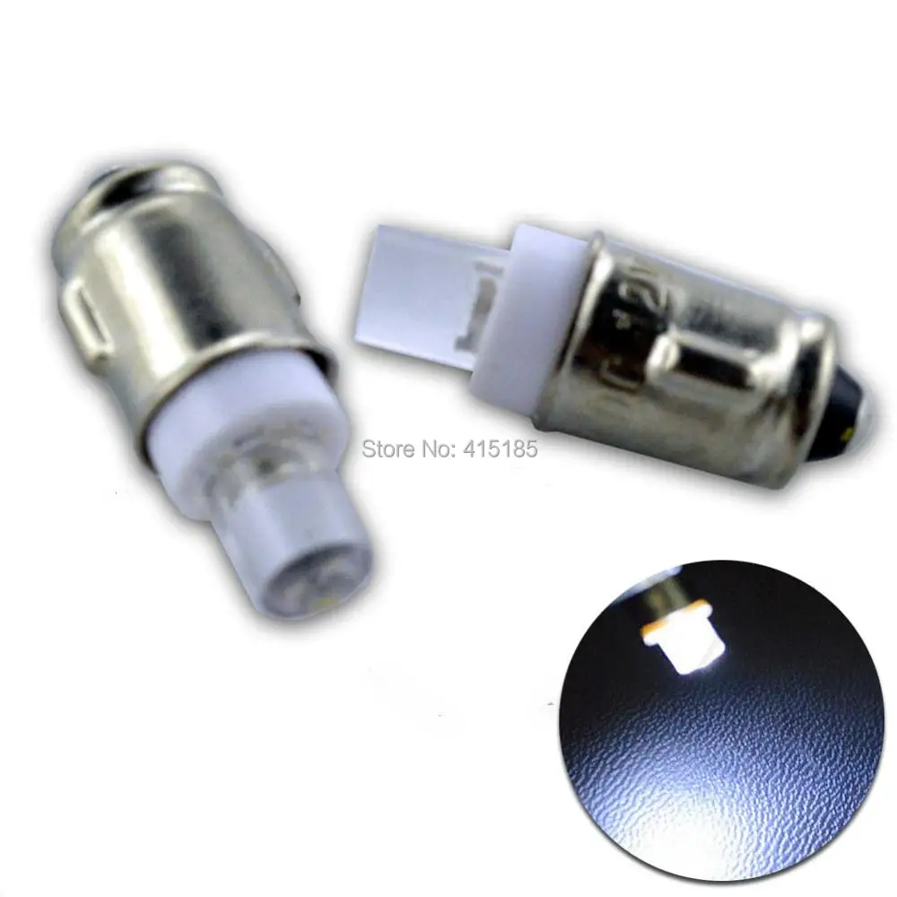 

10X POSITIVE EARTH 12V WHITE BA7S LED DASHBOARD GAUGE WARNING SWITCH BULB GLB281