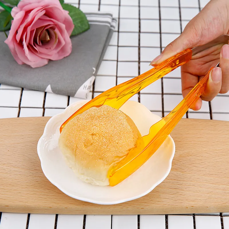 1pc Plastic Food Tong for Baking and Pastry Kitchen Utensil Cooking Clip Clamp Accessories Salad Serving | Дом и сад