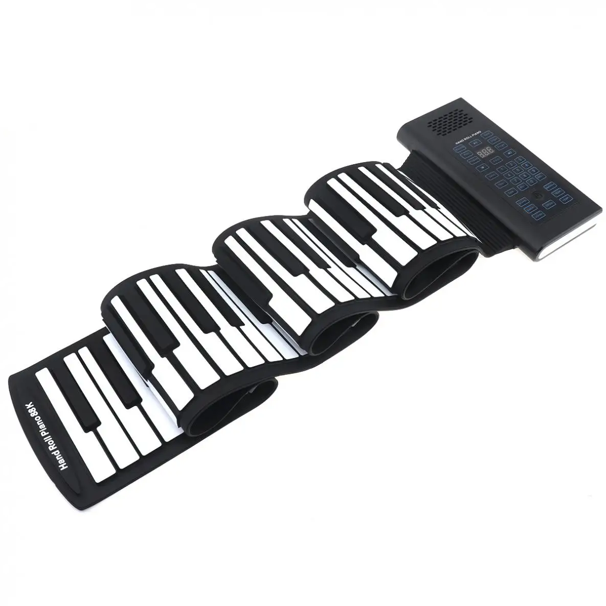88 клавиш USB MIDI выход рулон пианино перезаряжаемая Электронная Гибкая клавиатура орган встроенный динамик с сустейной педалью