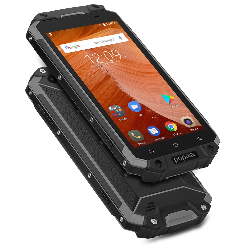 POPTEL P9000 MAX 5 &quotFHD IP68 водонепроницаемый мобильный телефон 4 Гб + 64 9000 мАч 13.0MP Android 7 0