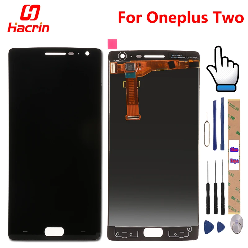 

Oneplus Two LCD Display + Touch Screen 100% Good Digitizer Assembly Replacement Accessories For One Plus 2 Mobile Phone