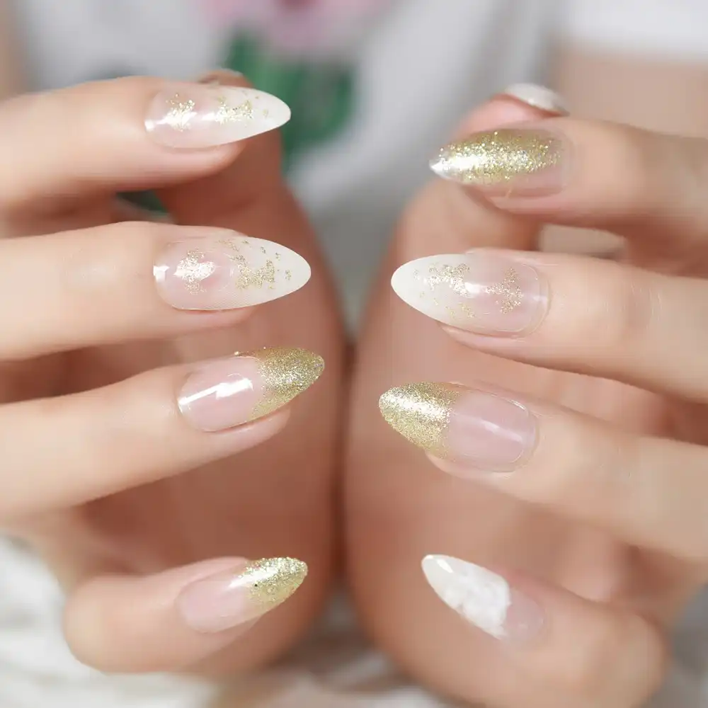 Detail Feedback Questions About 24pcs New Gold Glitter Sharp