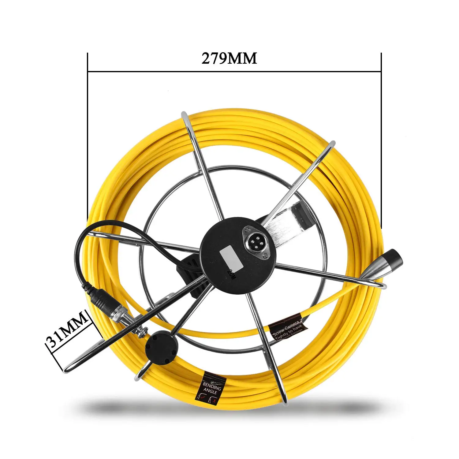 HBUDS 7D1 20 м кабель с железной катушкой для трубы канализационных трубопроводов инспекции камеры(только для брендов: HBUDS, IHBUDS, Anysuns, Tiang