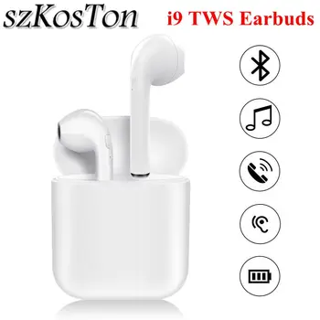 

Multi-Function Mini i9 TWS Wireless Earphone 4.2V Bluetooth Headphones Earbuds with Charging Box for iPhone x for Xiaomi Huawei