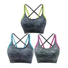 Женский спортивный бюстгальтер пуш-ап, одежда для активного отдыха, топы, противоударный для женщин, спортивный бюстгальтер для спортзала, бюстгальтер, обрезанный женский топ, бюстгальтер для йоги, Быстросохнущий