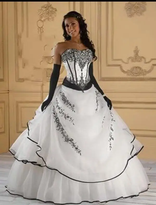 17 Best Images About Black And White Wedding Dresses On Pinterest