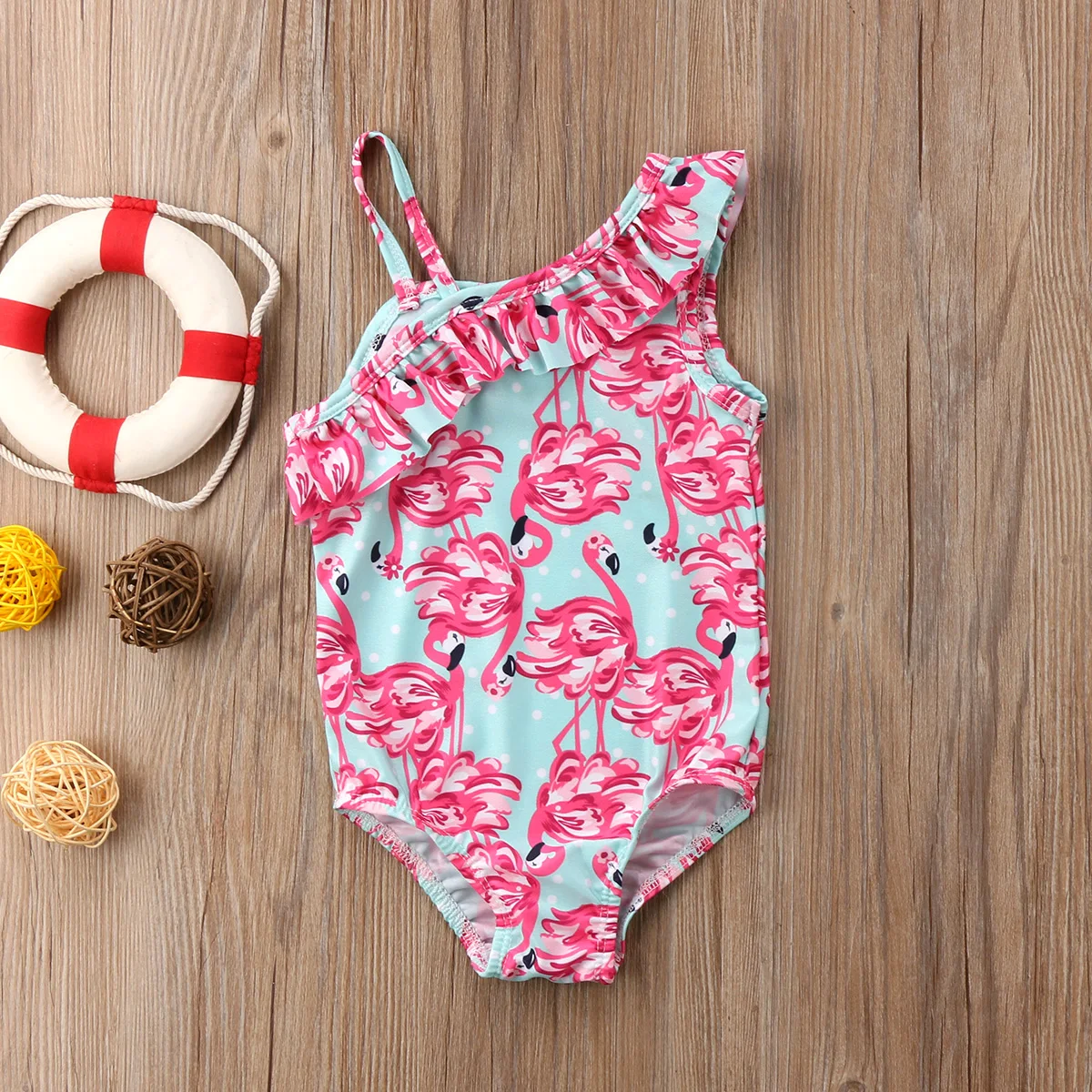 

Flamingo Swimwear Kid Girl Toddler Baby Child One Piece Bikini Swimsuit Bathing Suit