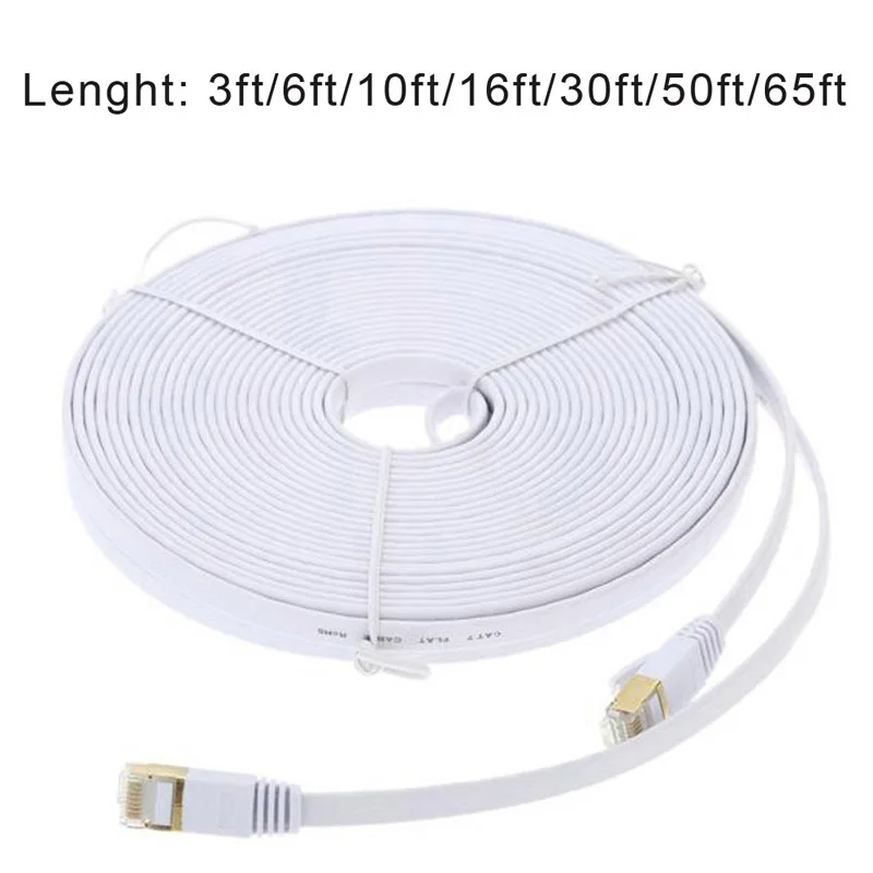 

1/2/3/5/10/15/20M High Speed Computer Router Gold Plated Plug STP Wires CAT7 RJ45 Ethernet L Networking Cable DJA99
