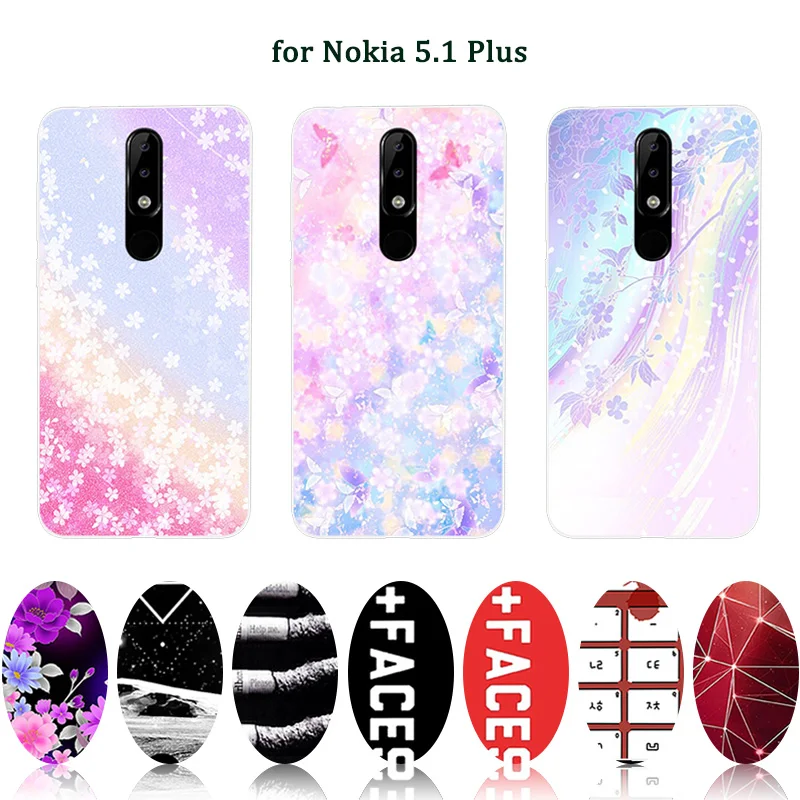 Мягкий чехол для nokia 5 1 плюс мягкий мечта крышка DIY задняя обложки телефон случаях