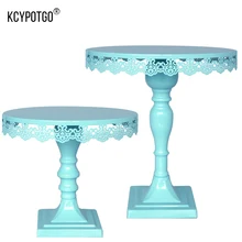 KCYPOTGO Bule металлическая подставка для десерта, день рождения для вечеринки, свадьбы, торжества подставка для торта лоток(1" и 9" Диаметр пластины