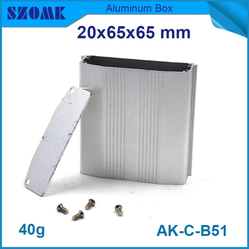 

4 pieces metal box enclosure szomk aluminum housing case for electronics 20(H)x65(W)x65(L) mm