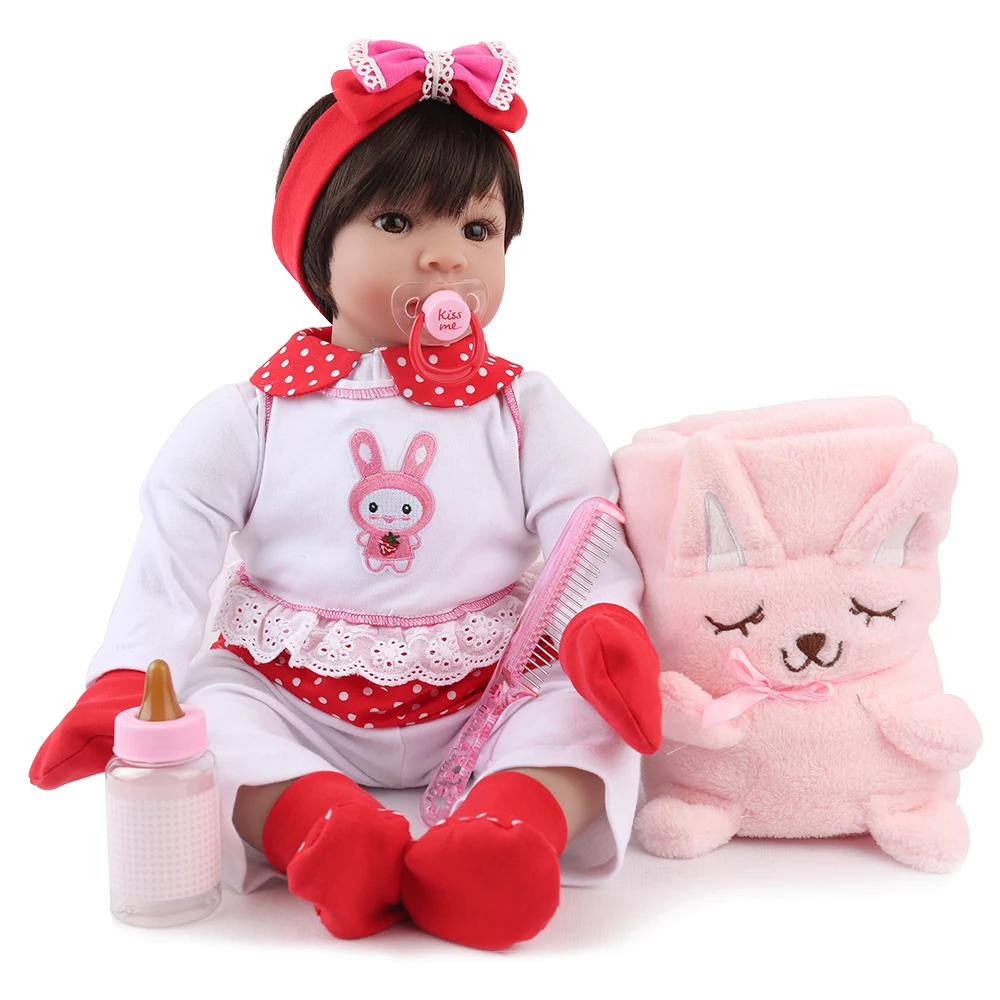 NPKDOLL Reborn Baby Doll Lifelike Bebe Boneca мягкая виниловая Акция очаровательная девочка милый 22