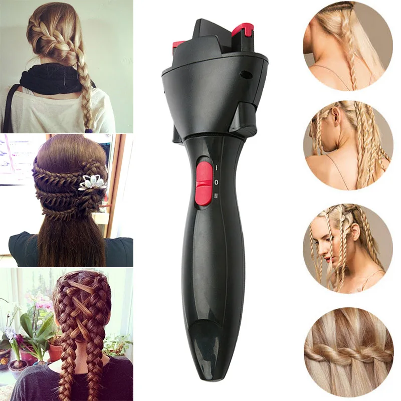 

Hair Fast Styling Knotter Smart Electric Braid Machine Twist Braided Curling Iron Tool JIU55