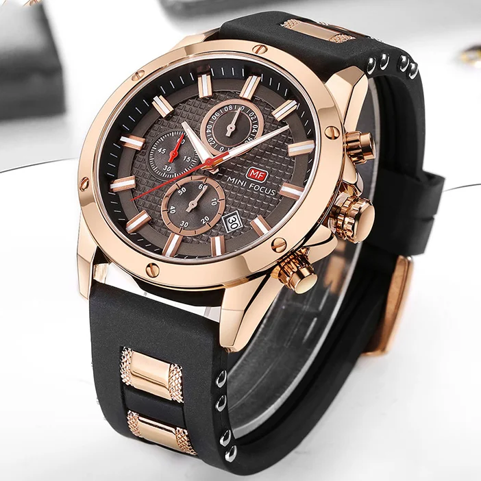 

MINIFOCUS Watch Men Luxury Brand Fashion Casual Sport Watches Chronograph Waterproof Quartz Watches Male Clock Relogio Masculino