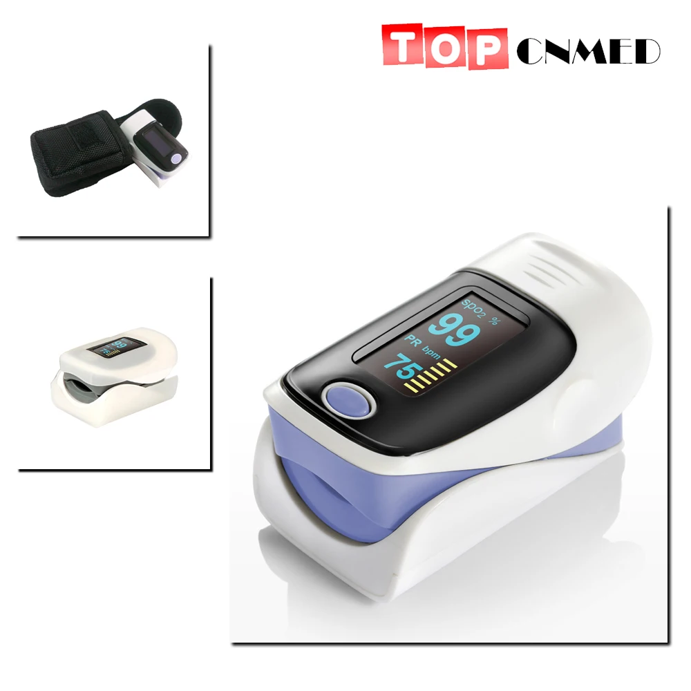 With Black Carring Bag / Original Rubber Cover Fingertip Pulse Oximeter