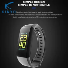 Цвет Экран Фитнес браслет-измеритель пульса Водонепроницаемый Ip67 шагомер Фитнес трекер измерение артериального давления смарт-браслет