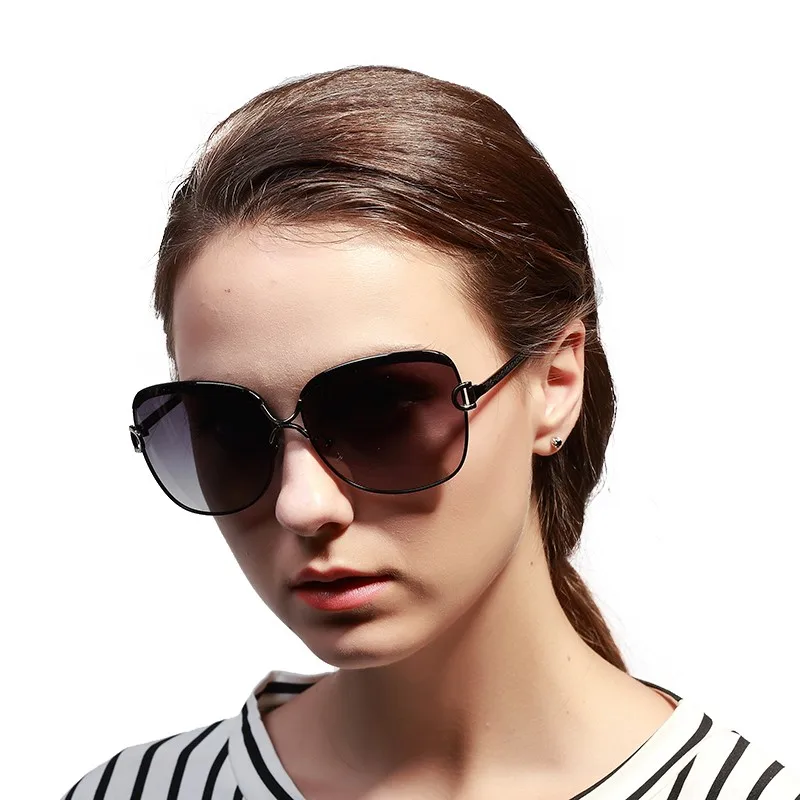 HDCRAFTER женские роскошные брендовые дизайнерские солнцезащитные очки, поляризационные солнцезащитные очки большого размера для женщин, винтажные женские очки