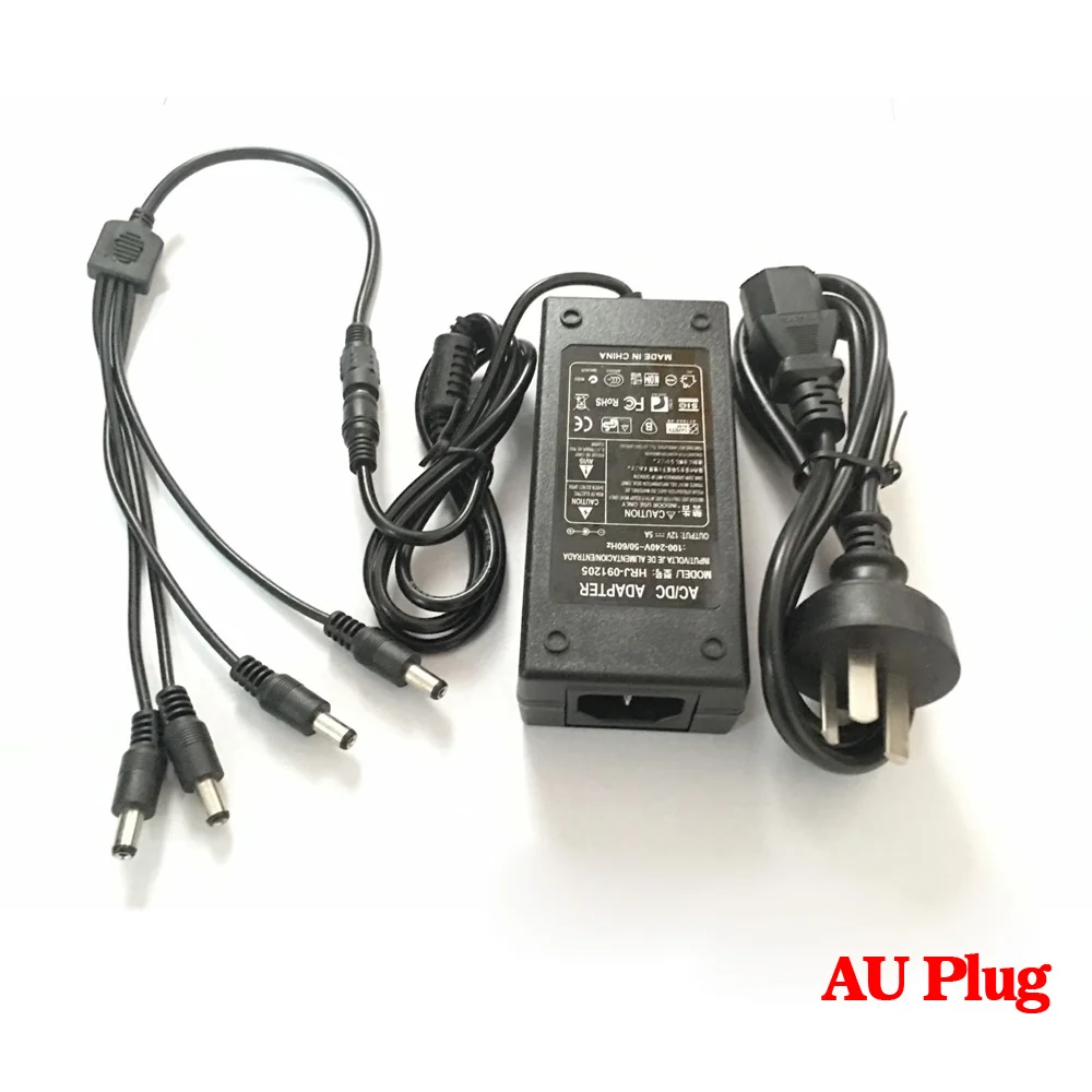  NINIVISION 12V 5A 4 Port CCTV Camera AC Adapter Power Supply Box For The CCTV Camera - 32865367644