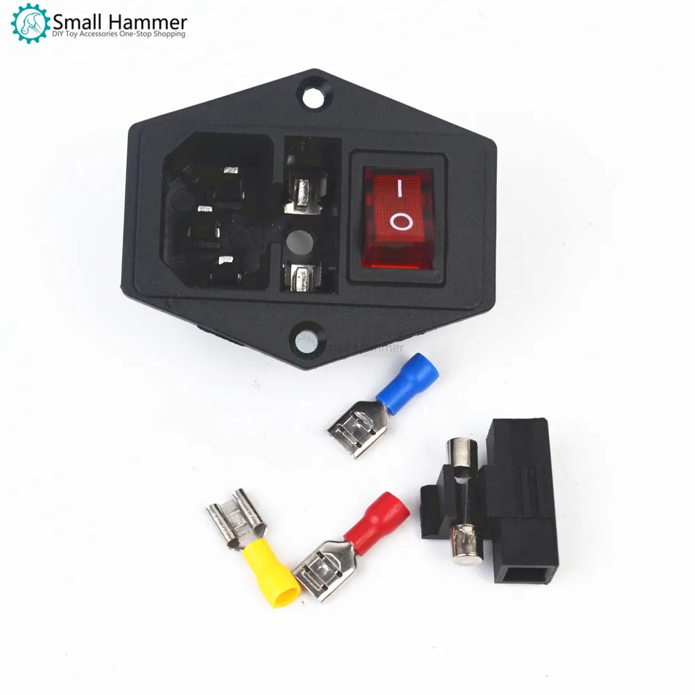 

DIY accessories Makerbot power socket with switch fuse boat switch button