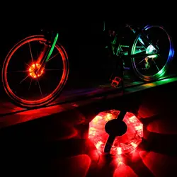 Перезаряжаемая подсветка втулки для велосипеда Водонепроницаемая 12 режимов светодиодный велосипедный фонарь RGB велосипедная перекладина
