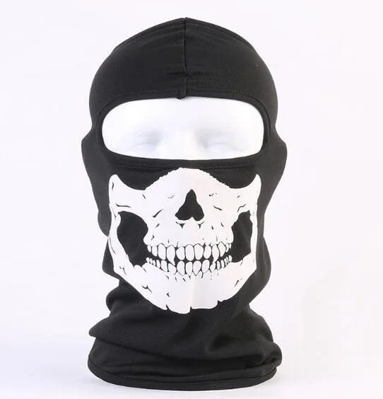 100PCS Ghost Masks Skull Paintball Costume Outdoor CS Airsoft Hunting