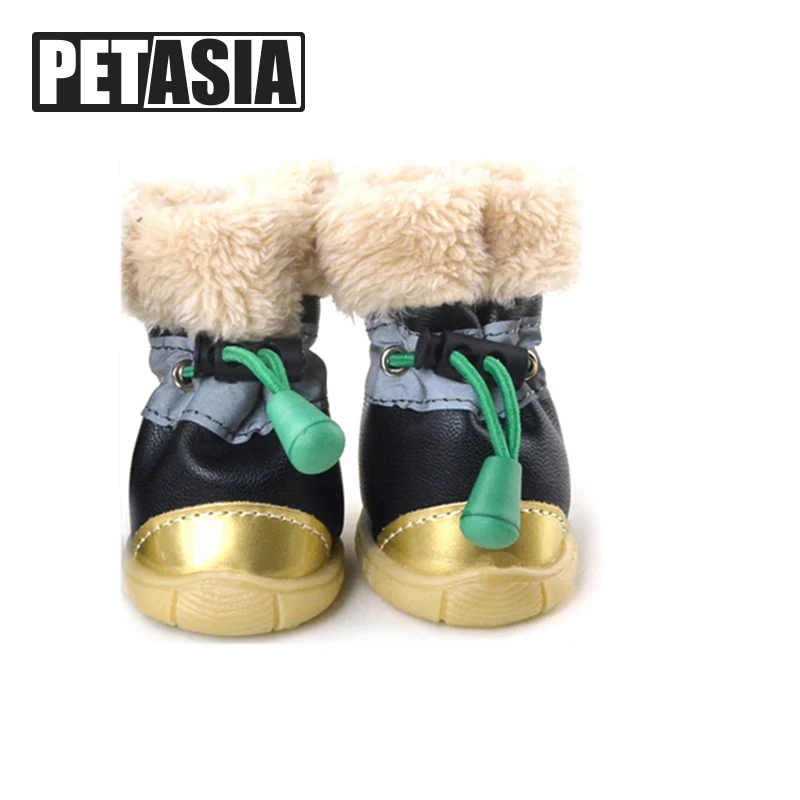 

HOT Pet Small Dog Winter Shoes Autumn Winter 4pcs/set Dog's Boots Anti Slip Waterproof Cotton Super Warm XS-XL ChiHuaHua