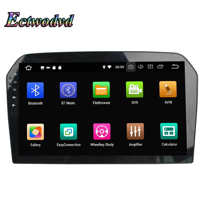 Best Ectwodvd Octa Core 4G RAM 64G ROM Android 9.0 Car Multimedia DVD Player GPS HeadUnit for VW Jetta 2012 2013 2014 2015 1