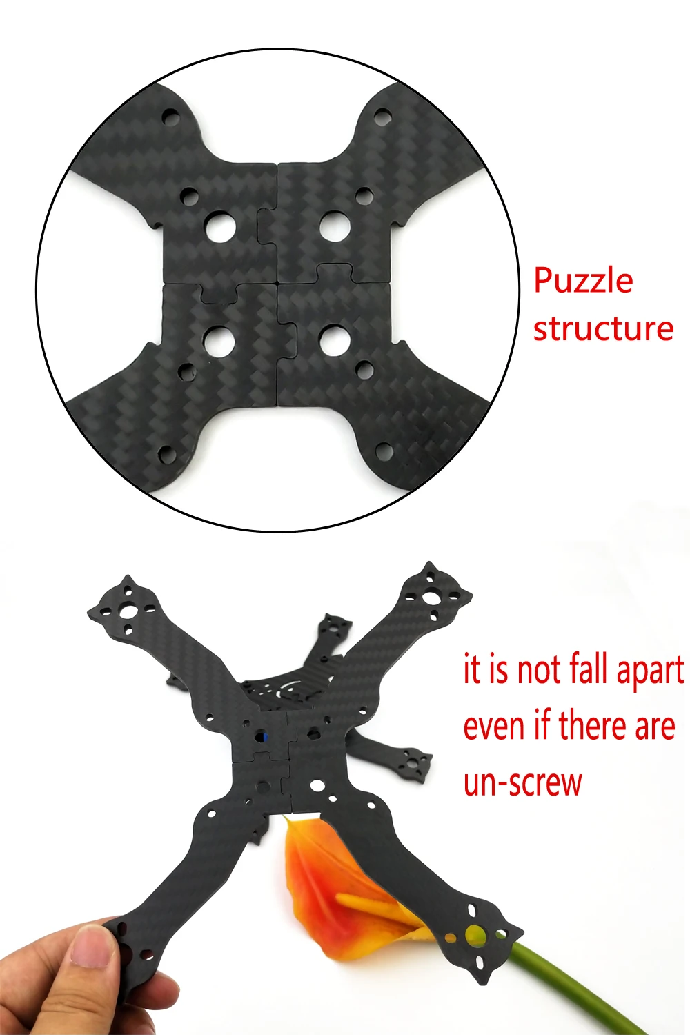 PHISITAL Beetle PX4 180mm Drone Quadcopter Carbon Fiber Frame for FPV RC Racing/4mm arm plate/4 inch propeller