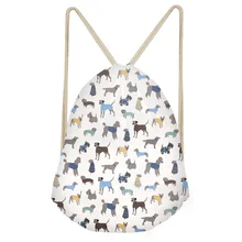 THIKIN итальянские Грейхаунд печать женская сумка-мешок милого щенка школьников рюкзаки Модный мягкий рюкзак для путешествий мешок для хранения сумки