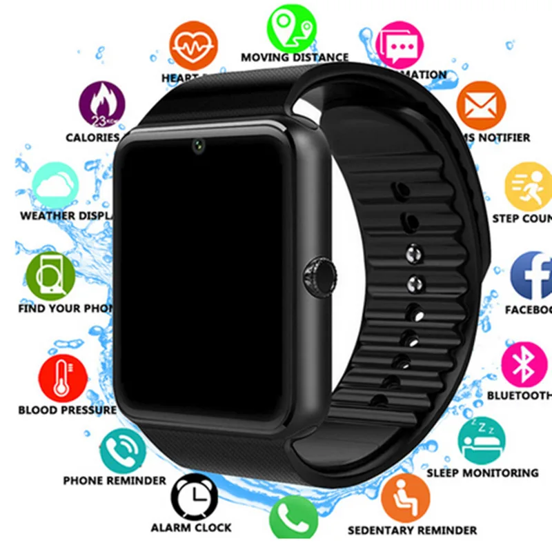 

2019 Bluetooth Smart Watch for Iphone Phone for Huawei Samsung Xiaomi Android Support 2G SIM TF Card Camera Smartwatch PK