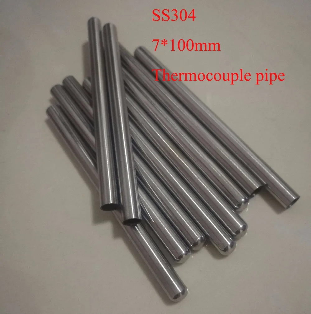 Customized 7*100mm One End Round Head Grade A Quality SS304 Thermowell Thermocouple Protection